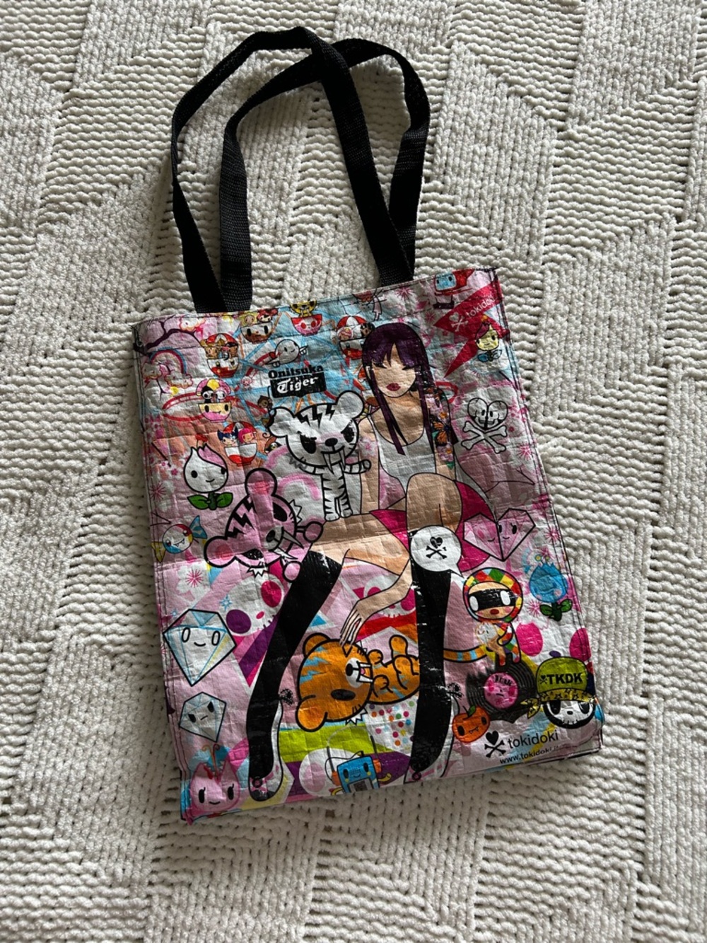 Onitsuka Tiger x TokiDoki reusable shopping tote